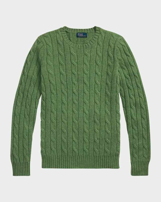 Cable-Knit Cashmere Sweat